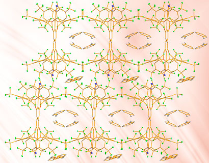 Stacking diagram of crystals